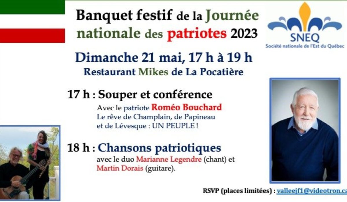 Souper-conférence — Journée Nationale des Patriotes